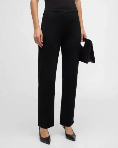 St. John Santiago Knit Straight-Leg Pants | Thumbnail 4