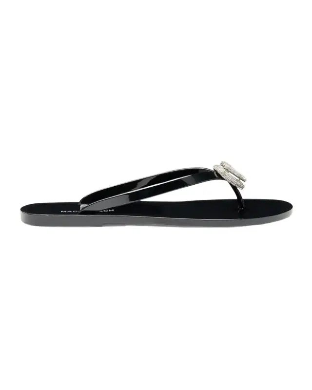 Double Heart Rubber Thong Sandals