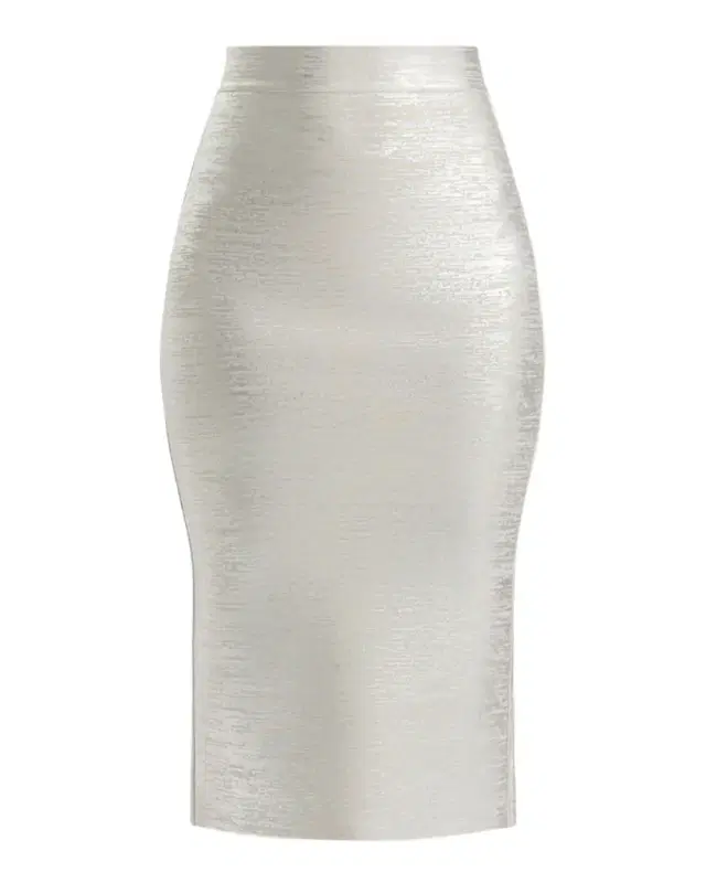 Elena Metallic Midi Pencil Skirt