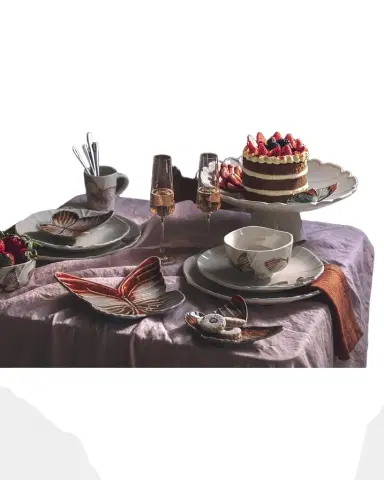 Bordallo Pinheiro Cloudy Butterflies Charger Plates by Claudia Schiffer, Set of 2 | Thumbnail 1 Bordallo Pinheiro Cloudy Butterflies Charger Plates by Claudia Schiffer, Set of 2 | Thumbnail 1