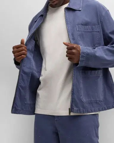 Golden Goose Men's Journey Dyed Workwear Jacket | Thumbnail 7 Golden Goose Men's Journey Dyed Workwear Jacket | Thumbnail 7