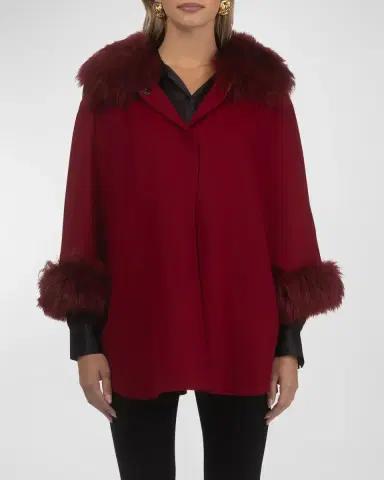 Gorski Select Wool & Lamb Cape | Thumbnail 2 Gorski Select Wool & Lamb Cape | Thumbnail 2