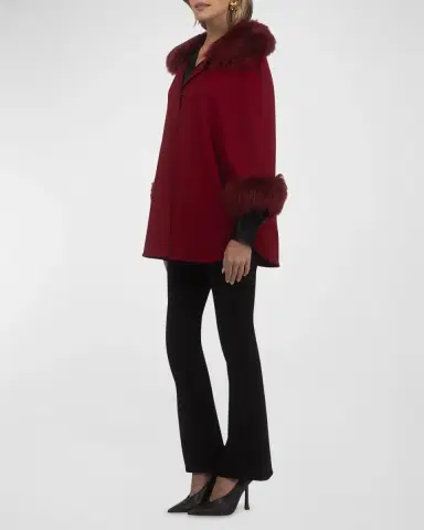 Gorski Select Wool & Lamb Cape | Thumbnail 3 Gorski Select Wool & Lamb Cape | Thumbnail 3