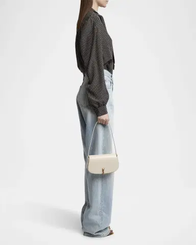 Saint Laurent Voltaire Mini YSL Flap Leather Shoulder Bag | Thumbnail 21 Saint Laurent Voltaire Mini YSL Flap Leather Shoulder Bag | Thumbnail 21