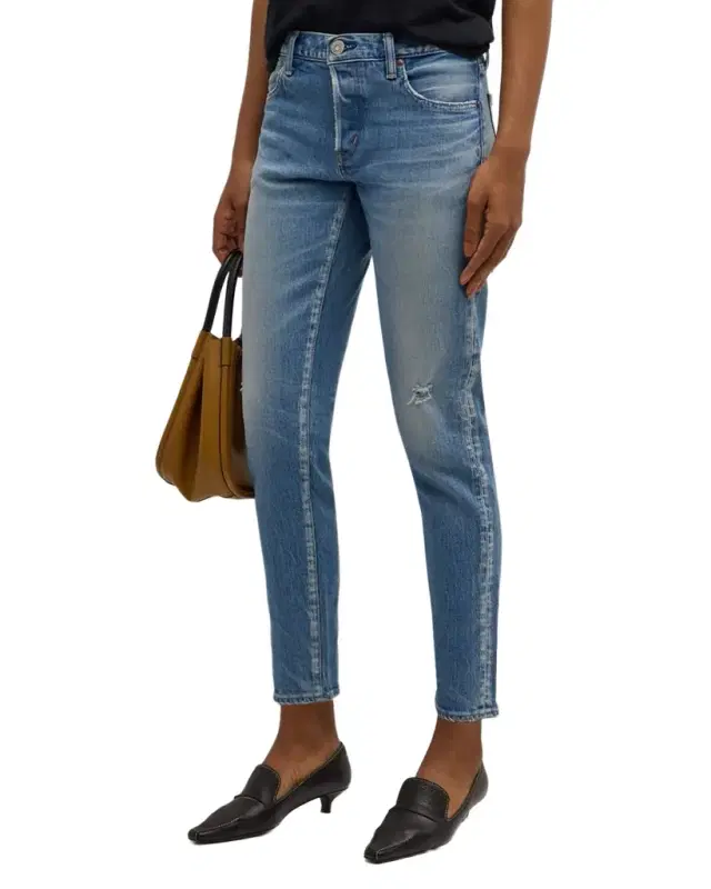 Kendall Tapered Cropped Jeans