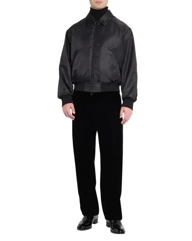 Men 's Tapered Velvet Trousers