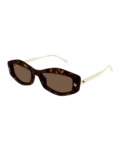 McQueen Two-Tone Rectangle Acetate Sunglasses | Thumbnail 1 McQueen Two-Tone Rectangle Acetate Sunglasses | Thumbnail 1