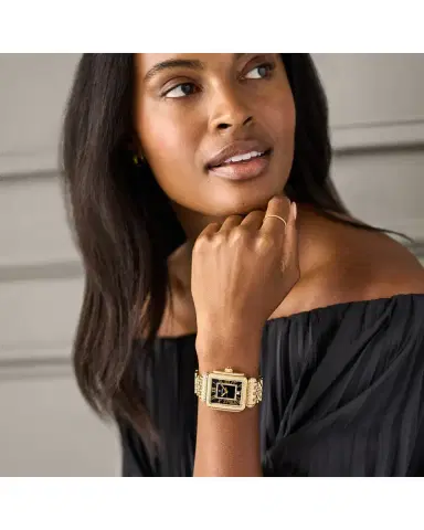 Michele Special Edition Deco Madison Noir Dial Gold Diamond Bracelet Watch | Thumbnail 2 Michele Special Edition Deco Madison Noir Dial Gold Diamond Bracelet Watch | Thumbnail 2