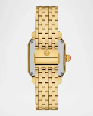 Michele Special Edition Deco Madison Noir Dial Gold Diamond Bracelet Watch | Thumbnail 3 Michele Special Edition Deco Madison Noir Dial Gold Diamond Bracelet Watch | Thumbnail 3