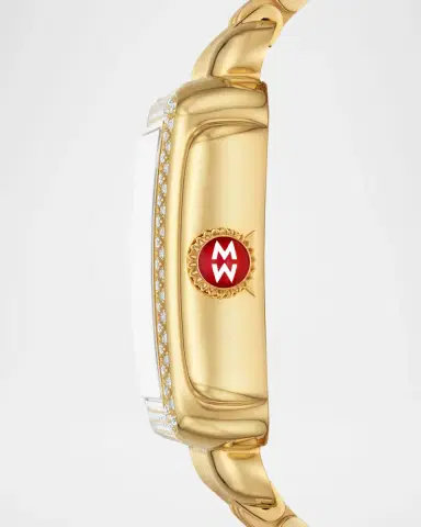 Michele Special Edition Deco Madison Noir Dial Gold Diamond Bracelet Watch | Thumbnail 5 Michele Special Edition Deco Madison Noir Dial Gold Diamond Bracelet Watch | Thumbnail 5