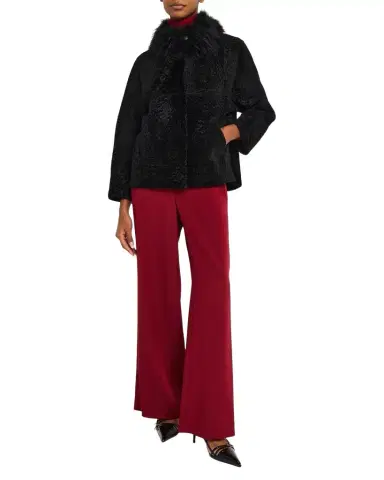 Gorski Reversible Lamb Shearling Jacket With Mongolian Lamb Shearling Collar | Thumbnail 1 Gorski Reversible Lamb Shearling Jacket With Mongolian Lamb Shearling Collar | Thumbnail 1