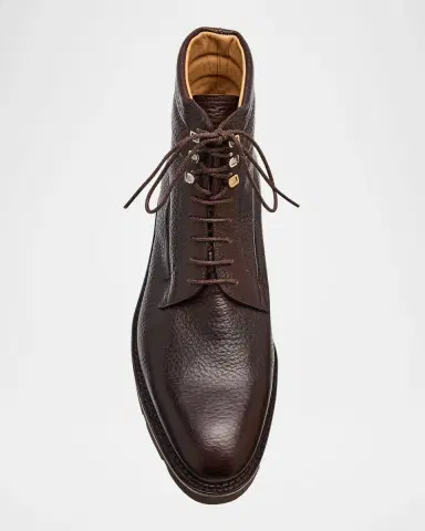 John Lobb Men's Alder Grained Leather Hiking Boots | Thumbnail 4 John Lobb Men's Alder Grained Leather Hiking Boots | Thumbnail 4