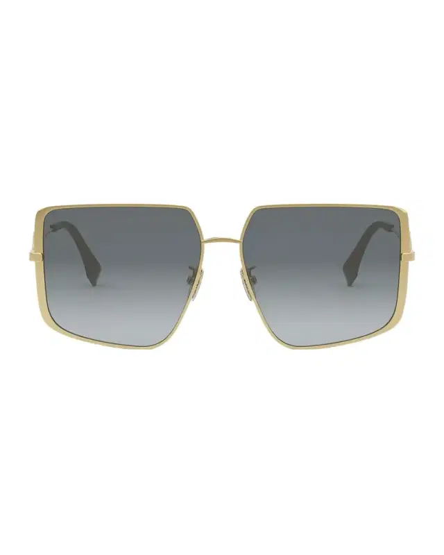 FF Square Metal & Acetate Sunglasses