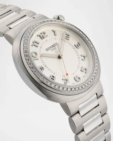 HERMÈS Hermès Cut Diamond Watch, 36 mm | Thumbnail 2 HERMÈS Hermès Cut Diamond Watch, 36 mm | Thumbnail 2