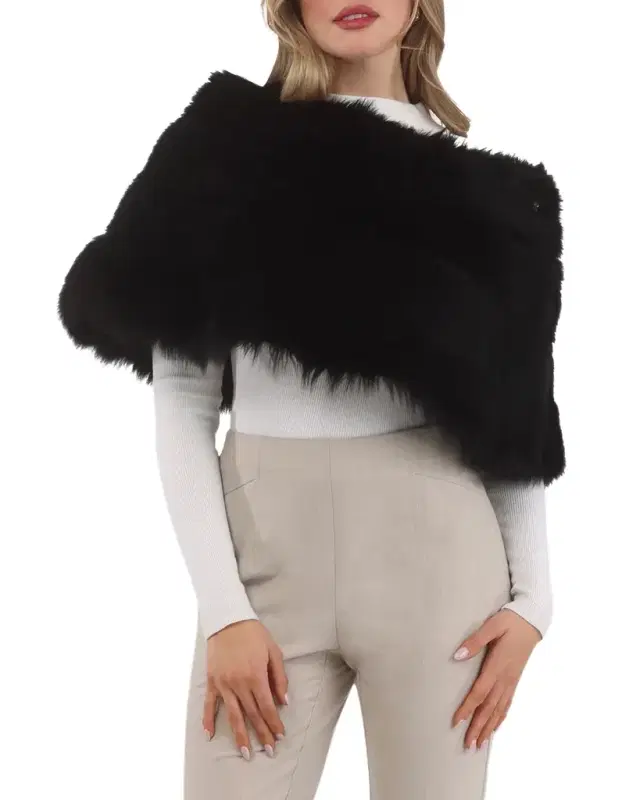 Reversible Merinillo Shearling Lamb Cape