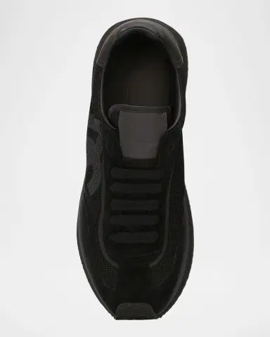 Dolce & Gabbana Men's Mixed-Material DG Cushion Sneakers | Thumbnail 5