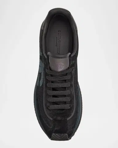 Dolce & Gabbana Men's Mixed-Material DG Cushion Sneakers | Thumbnail 6