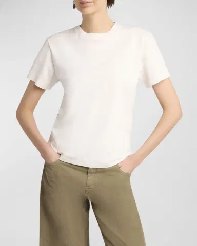 The Row Calibi Brushed Cotton Silk Jersey T-Shirt | Thumbnail 7 The Row Calibi Brushed Cotton Silk Jersey T-Shirt | Thumbnail 7