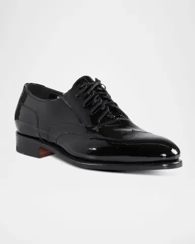 Paul Stuart Men's Solane Patent Derby Shoes | Thumbnail 2 Paul Stuart Men's Solane Patent Derby Shoes | Thumbnail 2