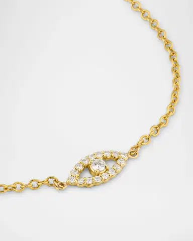 Jennifer Meyer Mini Diamond Open Evil Eye Bracelet | Thumbnail 2