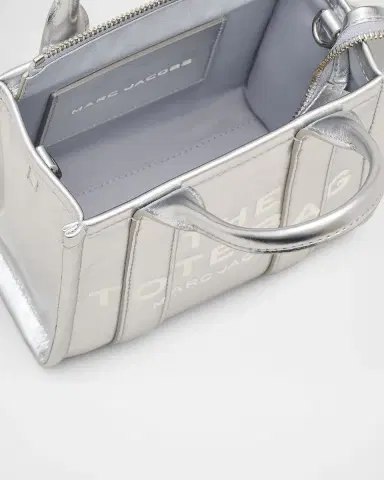 Marc Jacobs The Metallic Leather Crossbody Tote Bag | Thumbnail 3