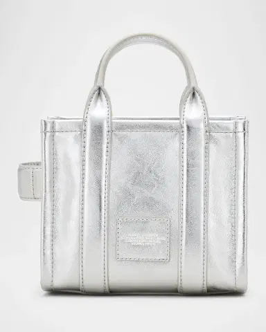 Marc Jacobs The Metallic Leather Crossbody Tote Bag | Thumbnail 6
