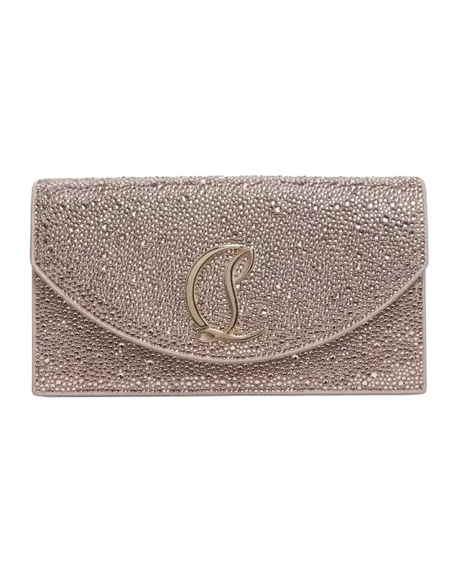 Loubi54 Strass Flap Clutch Bag