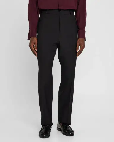 Saint Laurent Men's Wool Gabardine Pants | Thumbnail 4 Saint Laurent Men's Wool Gabardine Pants | Thumbnail 4