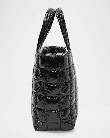 Vee Collective Porter Quilted Vinyl Tote Bag | Thumbnail 4 Vee Collective Porter Quilted Vinyl Tote Bag | Thumbnail 4
