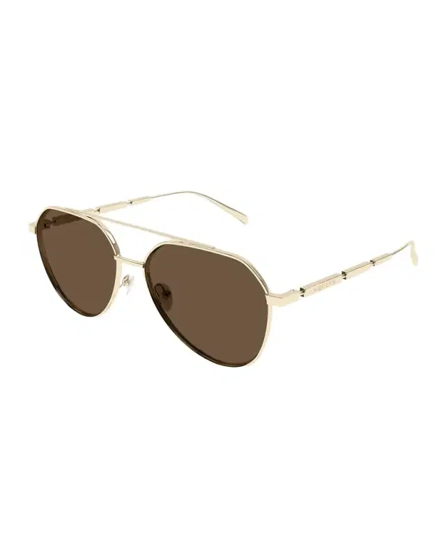 Men's AM0478SM Metal Aviator Sunglasses