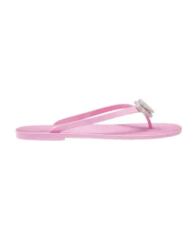 MACH & MACH Double Heart Rubber Thong Sandals | Thumbnail 1