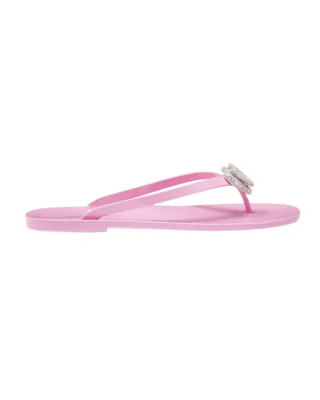 Double Heart Rubber Thong Sandals