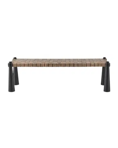 Arteriors Solange Rattan Bench, 58.5" | Thumbnail 1