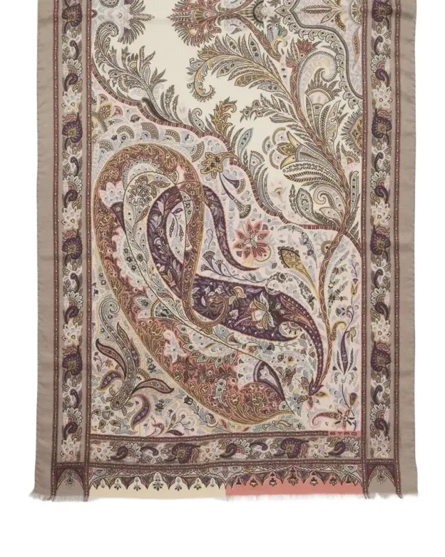 Bohemian Paisley Silk-Cashmere Scarf
