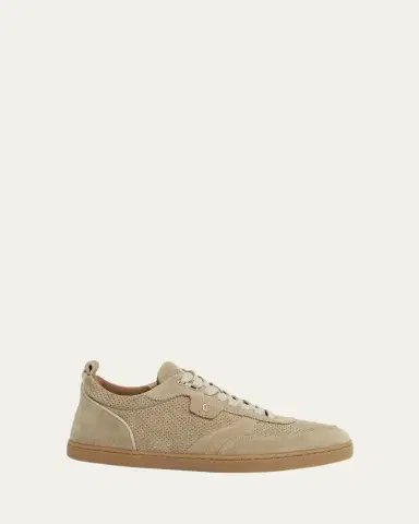 Christian Louboutin Men's Tutti Rui Suede Low-Top Sneakers | Thumbnail 6 Christian Louboutin Men's Tutti Rui Suede Low-Top Sneakers | Thumbnail 6