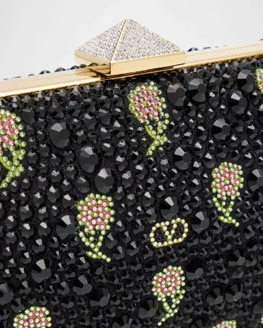 Valentino Garavani Carry Secrets VLOGO Flower Crystals Minaudiere | Thumbnail 6