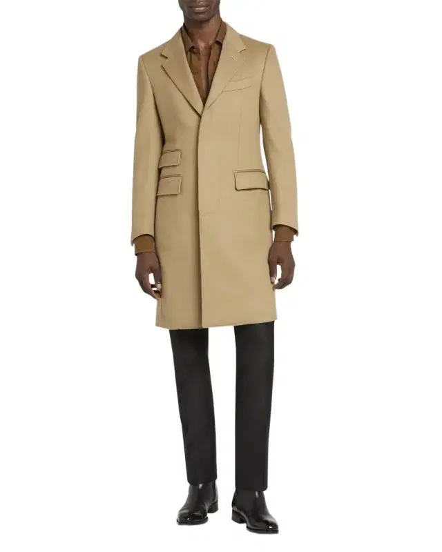 Men 's Tailored Wool-Cashmere Topcoat