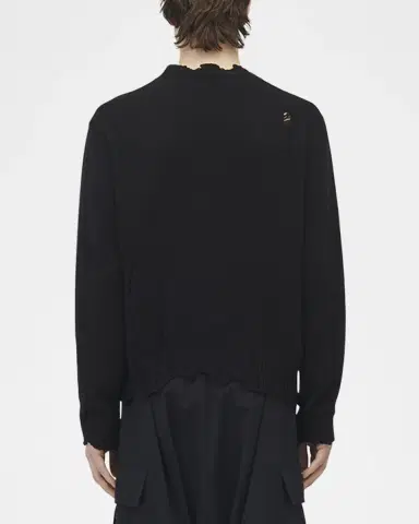 Alexander McQueen Men's Distressed Skull Sweater | Thumbnail 3 Alexander McQueen Men's Distressed Skull Sweater | Thumbnail 3