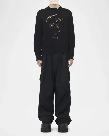 Alexander McQueen Men's Distressed Skull Sweater | Thumbnail 6 Alexander McQueen Men's Distressed Skull Sweater | Thumbnail 6