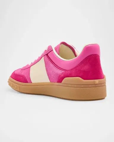 Valentino Garavani Upvillage Mixed Leather Low-Top Sneakers | Thumbnail 4 Valentino Garavani Upvillage Mixed Leather Low-Top Sneakers | Thumbnail 4