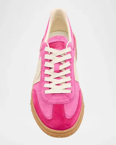 Valentino Garavani Upvillage Mixed Leather Low-Top Sneakers | Thumbnail 5 Valentino Garavani Upvillage Mixed Leather Low-Top Sneakers | Thumbnail 5