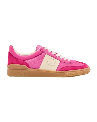 Valentino Garavani Upvillage Mixed Leather Low-Top Sneakers | Thumbnail 1 Valentino Garavani Upvillage Mixed Leather Low-Top Sneakers | Thumbnail 1