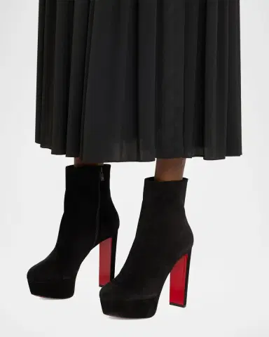 Christian Louboutin 55mm Loo Suede Ankle Booties | Thumbnail 26