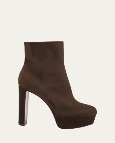 Christian Louboutin 55mm Loo Suede Ankle Booties | Thumbnail 4