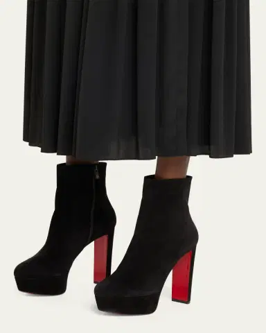 Christian Louboutin 55mm Loo Suede Ankle Booties | Thumbnail 10