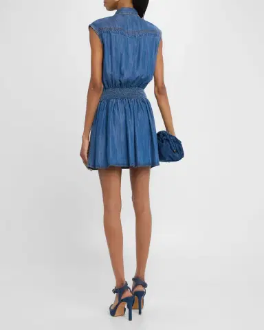 Ramy Brook Paxton Chambray Mini Dress | Thumbnail 2