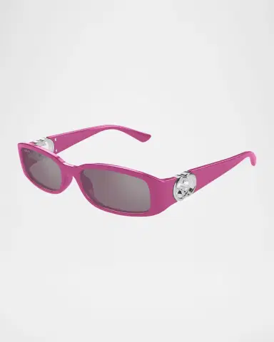 Gucci Rectangle Plastic Sunglasses | Thumbnail 2