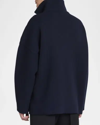 Bottega Veneta Men's Compact Wool Double V-Neck Sweater | Thumbnail 3 Bottega Veneta Men's Compact Wool Double V-Neck Sweater | Thumbnail 3