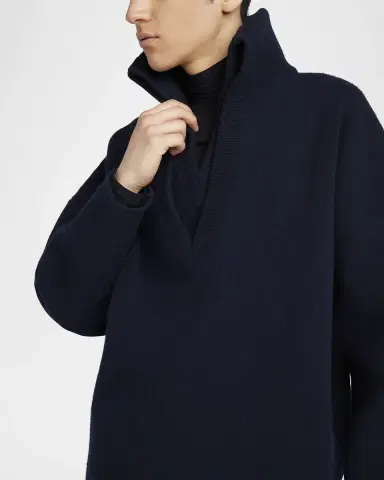 Bottega Veneta Men's Compact Wool Double V-Neck Sweater | Thumbnail 6 Bottega Veneta Men's Compact Wool Double V-Neck Sweater | Thumbnail 6