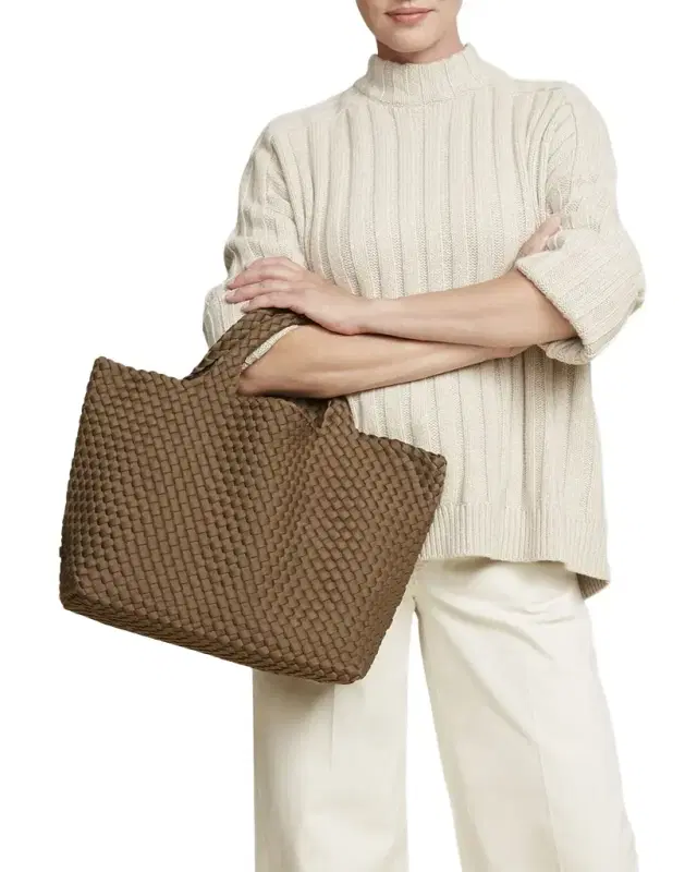 St. Barths Medium Woven Tote Bag